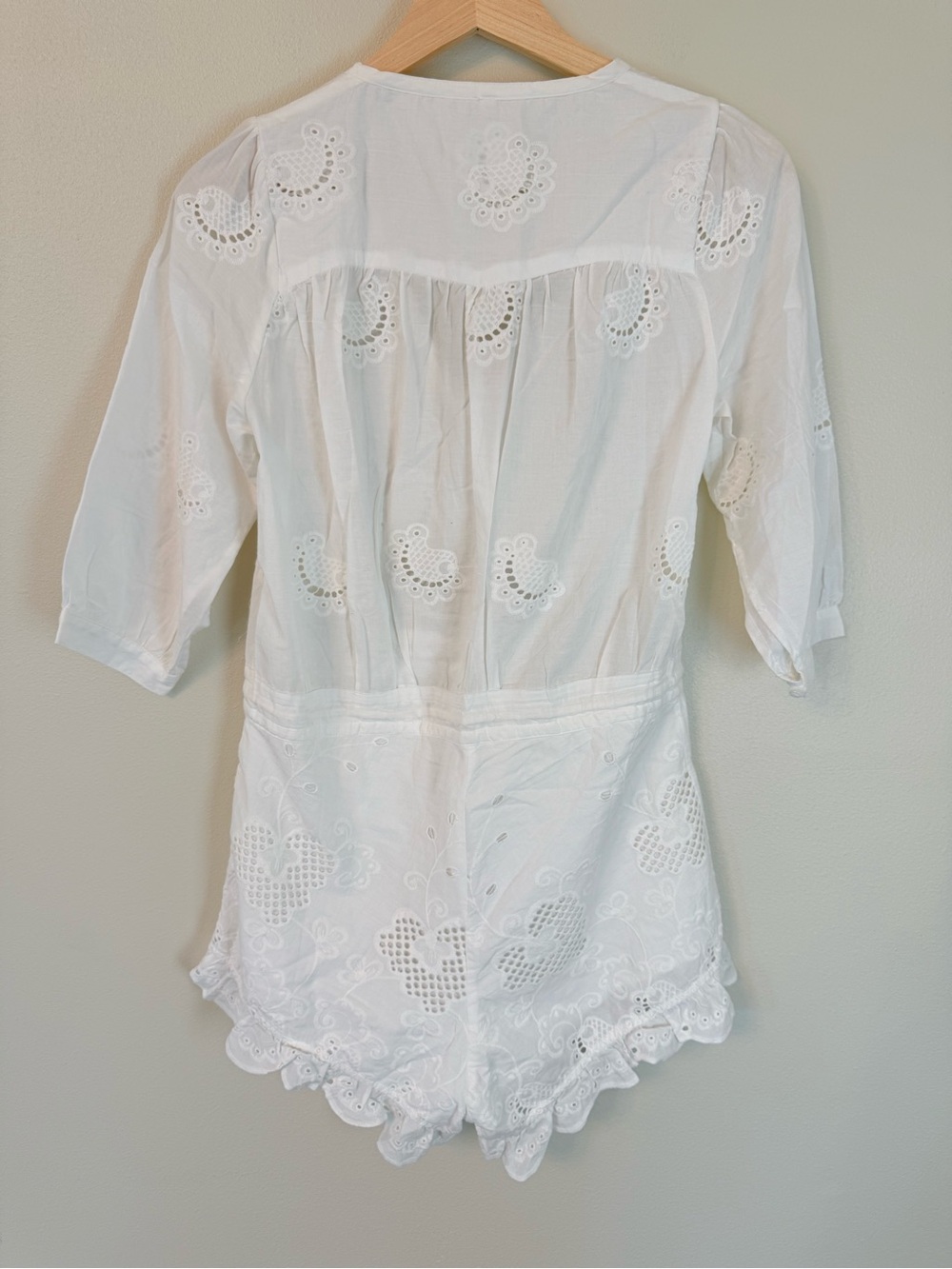 Spell & The Gypsy Indian Summer Anglaise Eyelet Playsuit Romper XS - Picture 9 of 10